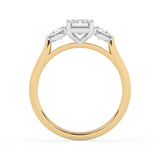 R-82413-AD-Y  1.50ct Lab Diamond Three Stone Ring (EGL Report Included)
