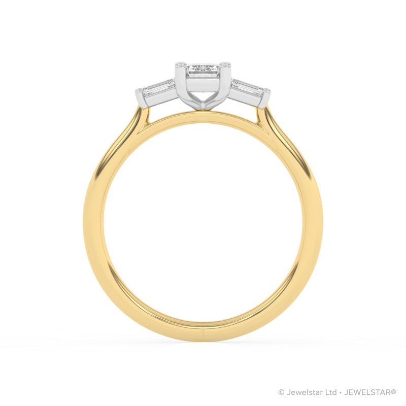 R-82420-AD-Y  0.80ct Lab Diamond Three Stone Ring
