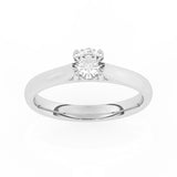 R-82501-AD-W  0.50ct D/VS2 Brilliant Cut Lab Diamond Solitaire Ring (IGI Report Included)