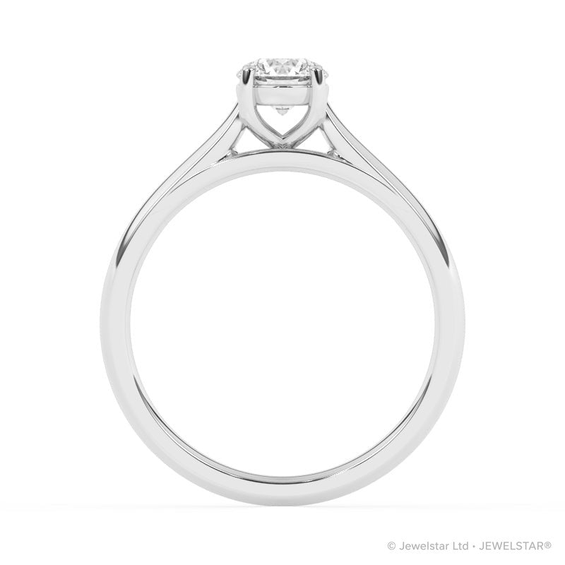 R-82501-AD-W  0.50ct D/VS2 Brilliant Cut Lab Diamond Solitaire Ring (IGI Report Included)