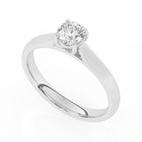 R-82501-AD-W  0.50ct D/VS2 Brilliant Cut Lab Diamond Solitaire Ring (IGI Report Included)