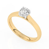R-82501-AD-Y  0.50ct D/VS2 Brilliant Cut Lab Diamond Solitaire Ring (IGI Report Included)