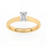 R-82502-AD-Y  0.50ct D/VS Emerald Cut Lab Diamond Solitaire Ring (IGI Report Included)