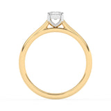 R-82502-AD-Y  0.50ct D/VS Emerald Cut Lab Diamond Solitaire Ring (IGI Report Included)