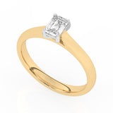 R-82502-AD-Y  0.50ct D/VS Emerald Cut Lab Diamond Solitaire Ring (IGI Report Included)