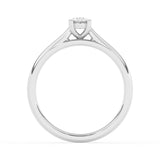 R-82503-AD-W  0.50ct D/VS2 Oval Cut Lab Diamond Solitaire Ring (IGI Report Included)