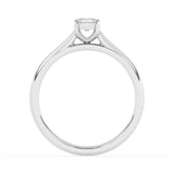 R-82502-AD-W  0.50ct D/VS Emerald Cut Lab Diamond Solitaire Ring (IGI Report Included)