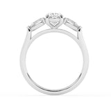 R-82510-AD-W  1.40ct Lab Diamond Three Stone Ring (EGL Report Included)