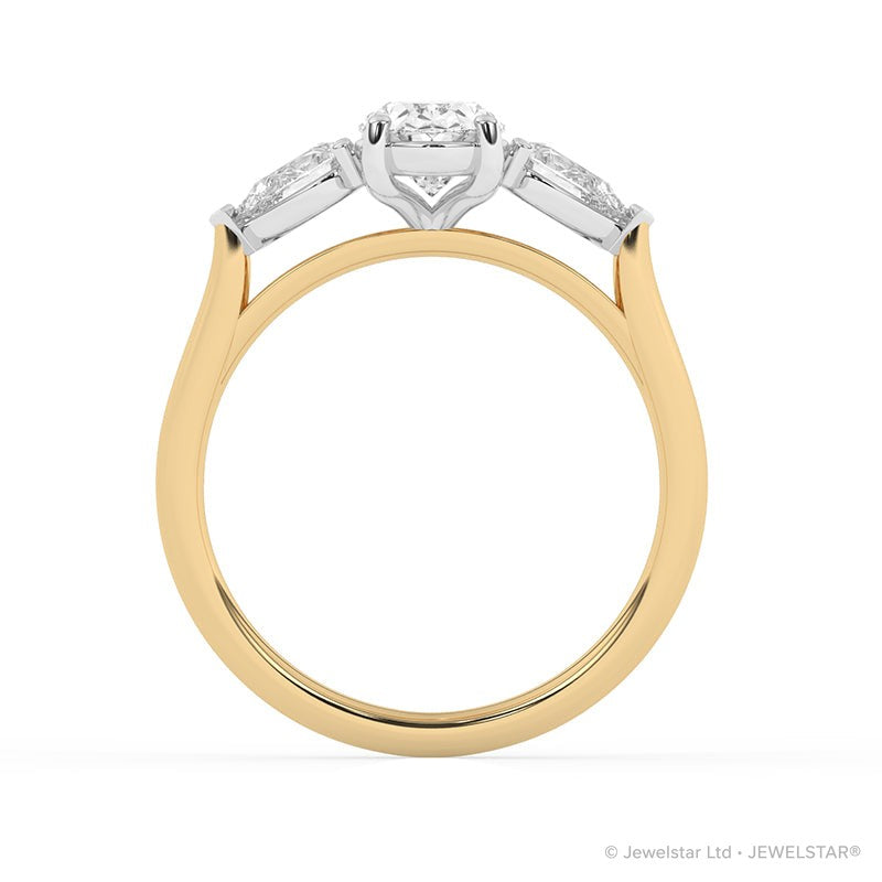 R-82510-AD-Y  1.40ct Lab Diamond Three Stone Ring