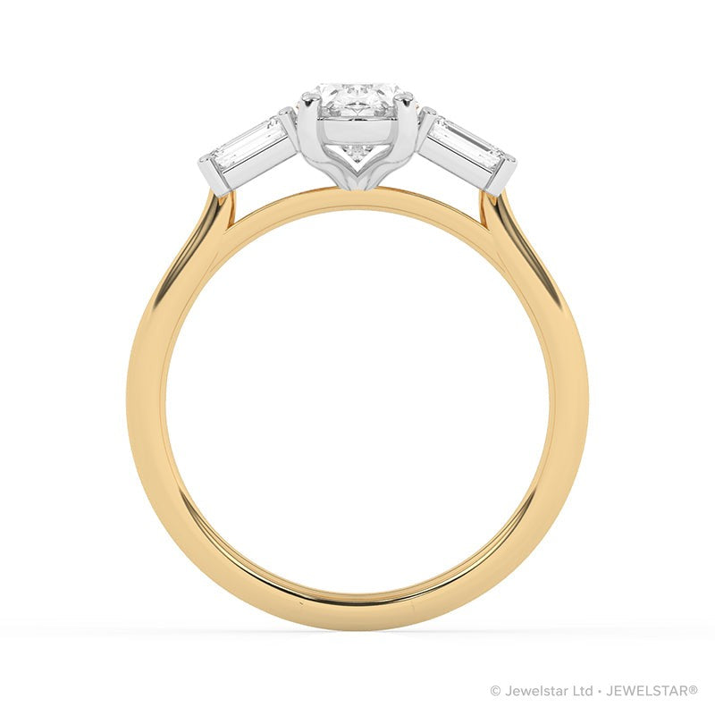 R-82511-AD-Y  1.40ct Lab Diamond Three Stone Ring