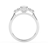 R-82512-AD-W  1.50ct Lab Diamond Three Stone Ring (EGL Report Included)