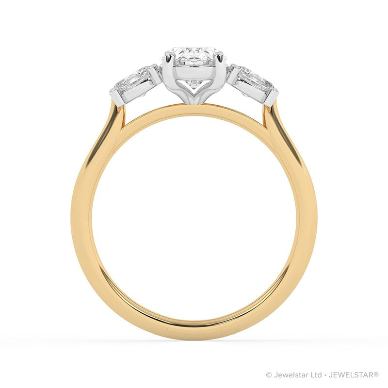 R-82512-AD-Y  1.50ct Lab Diamond Three Stone Ring