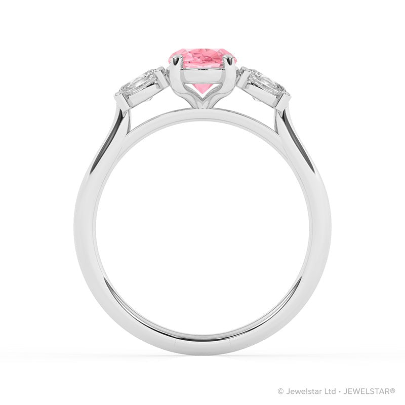 R-82512-PL-W  1.50ct Lab Diamond Three Stone Ring (IGI Report Included)