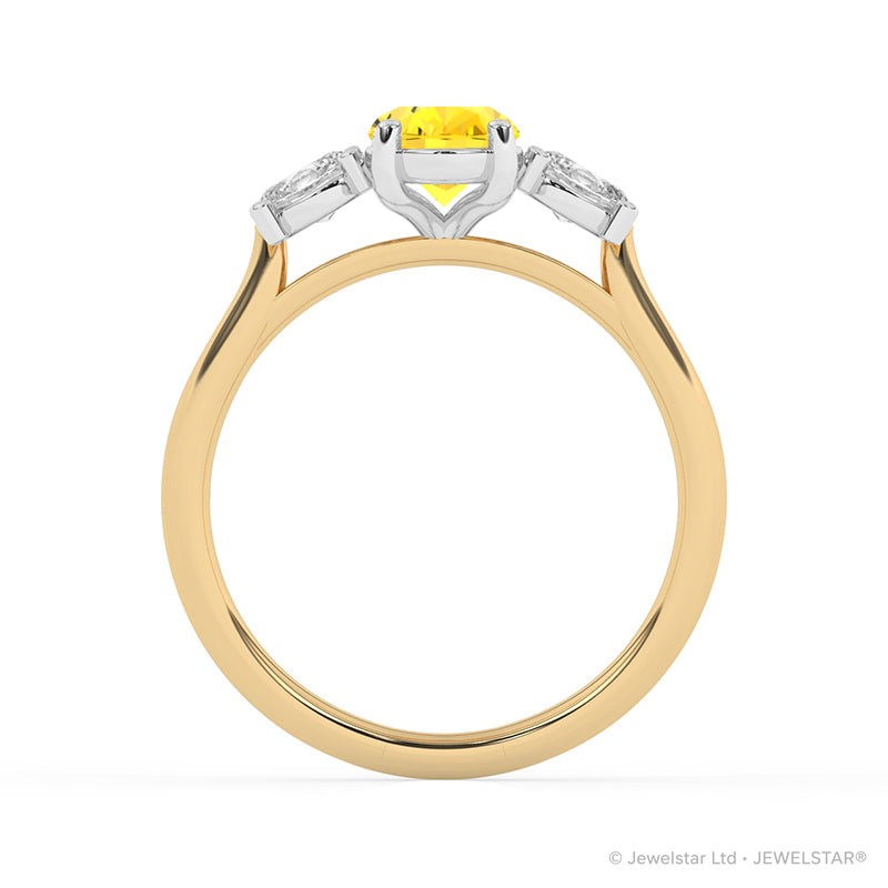 R-82512-YL-Y  1.50ct Lab Diamond Three Stone Ring (IGI Report Included)