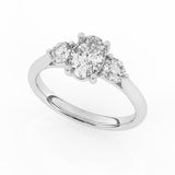 R-82513-AD-W  1.50ct Lab Diamond Three Stone Ring (EGL Report Included)