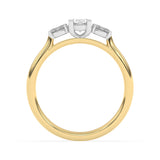 R-82520-AD-Y  0.80ct Lab Diamond Three Stone Ring (EGL Report Included)