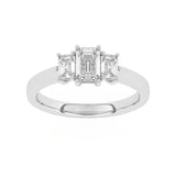 R-83100-AD-W  1.10ct Lab Diamond Three Stone Ring (EGL Report Included)