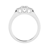R-83100-AD-W  1.10ct Lab Diamond Three Stone Ring (EGL Report Included)