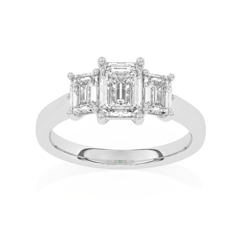 R-83200-AD-W  2.00ct Lab Diamond Three Stone Ring