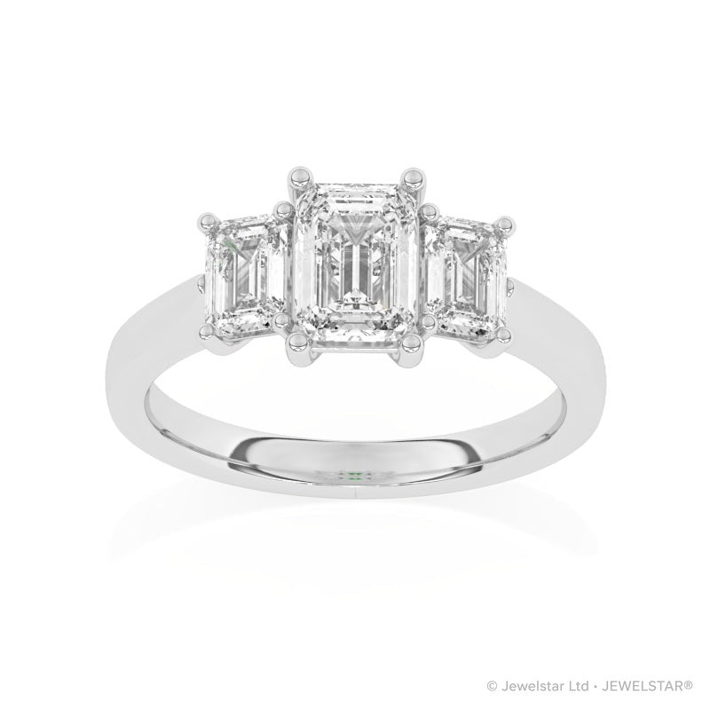 R-83200-AD-W  2.00ct Lab Diamond Three Stone Ring