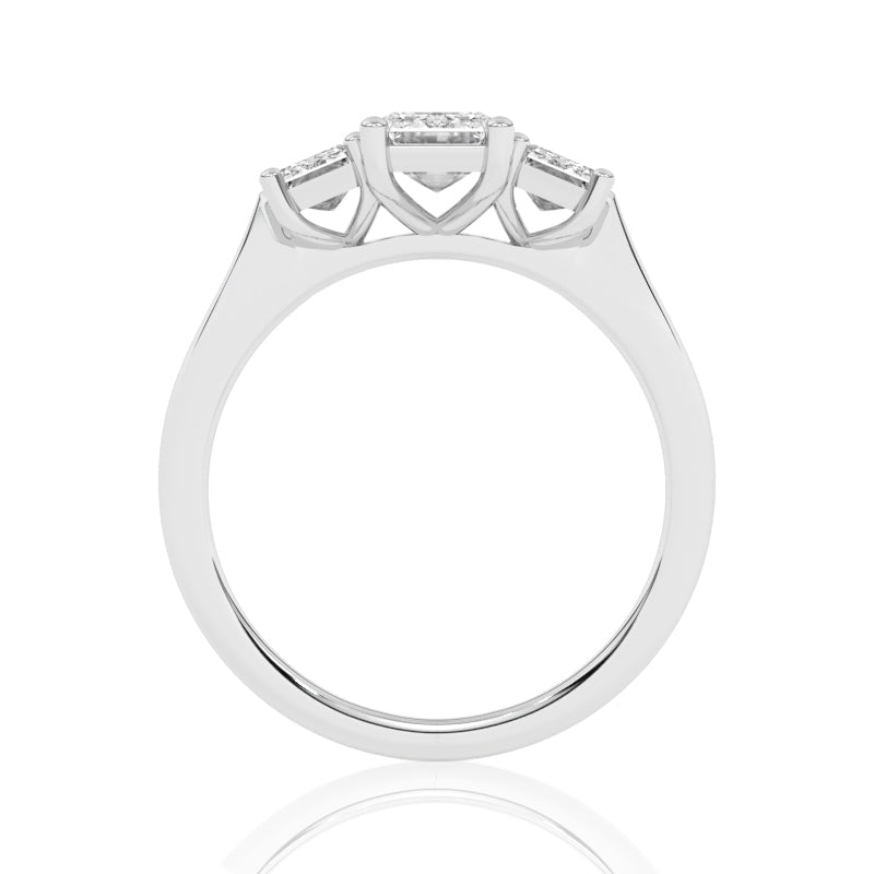 R-83200-AD-W  2.00ct Lab Diamond Three Stone Ring