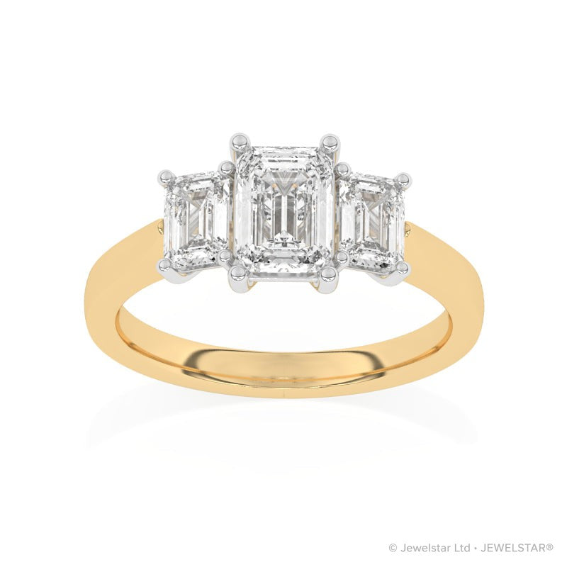 R-83200-AD-Y  2.00ct Lab Diamond Three Stone Ring