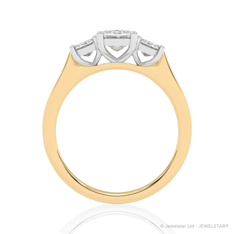 R-83200-AD-Y  2.00ct Lab Diamond Three Stone Ring