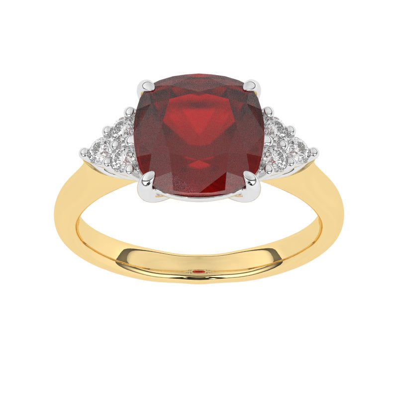 R-83553-RU-Y  Diamond & Ruby Dress Ring