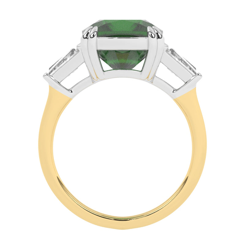 R-83558-EM-Y  Diamond & Emerald Dress Ring