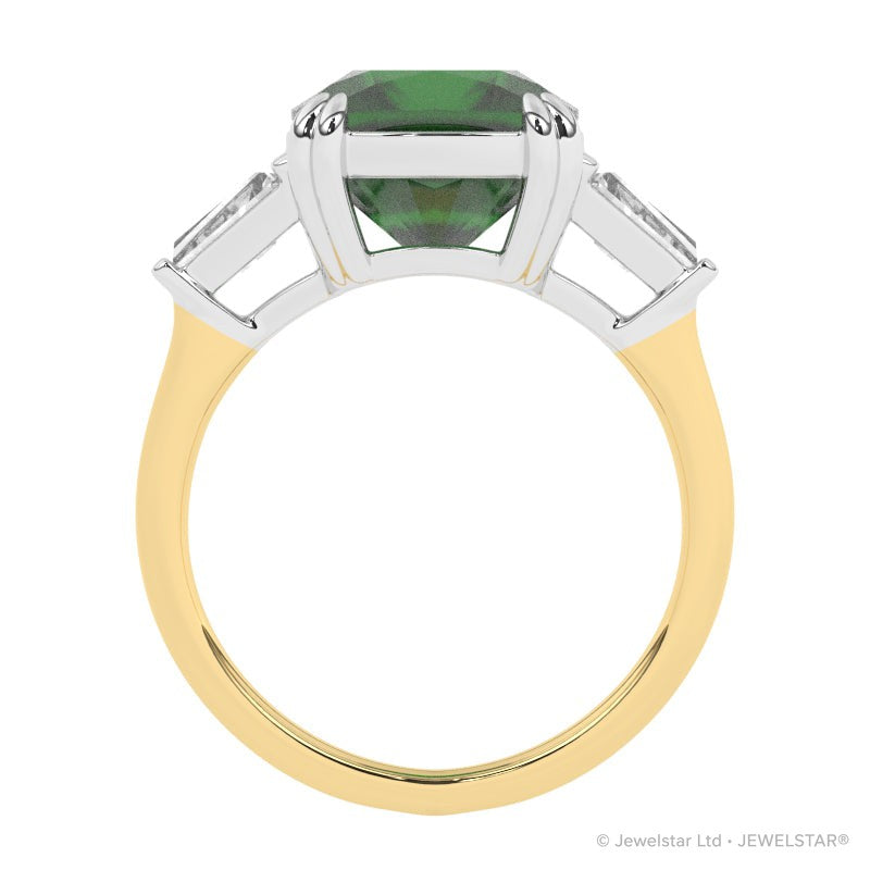 R-83558-EM-Y  Diamond & Emerald Dress Ring