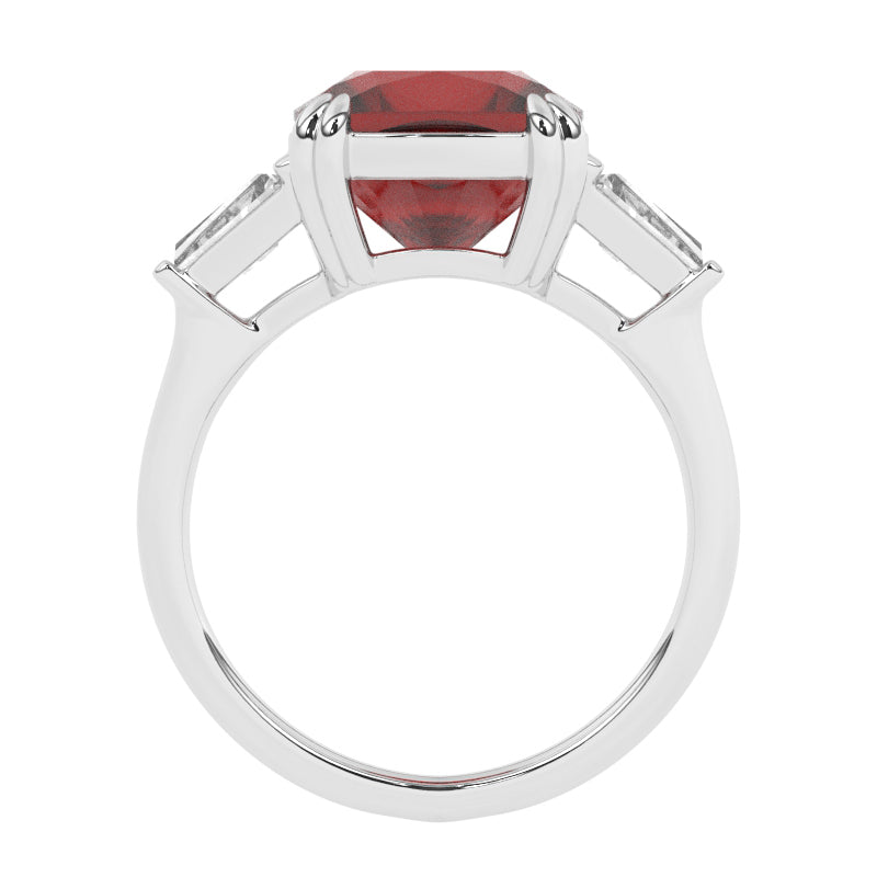 R-83558-RU-W  Diamond & Ruby Dress Ring