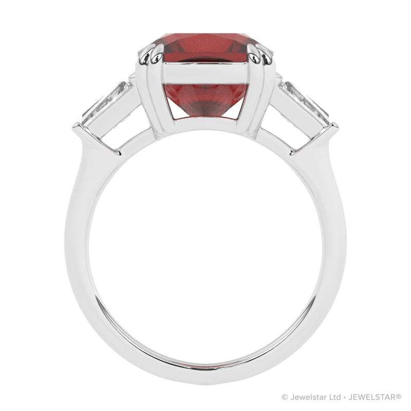 R-83558-RU-W  Diamond & Ruby Dress Ring