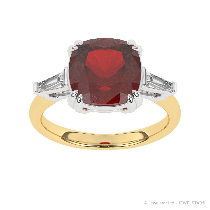 R-83558-RU-Y  Diamond & Ruby Dress Ring