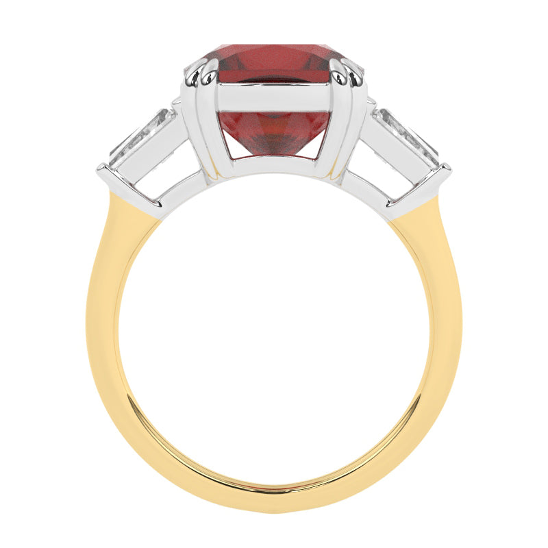 R-83558-RU-Y  Diamond & Ruby Dress Ring