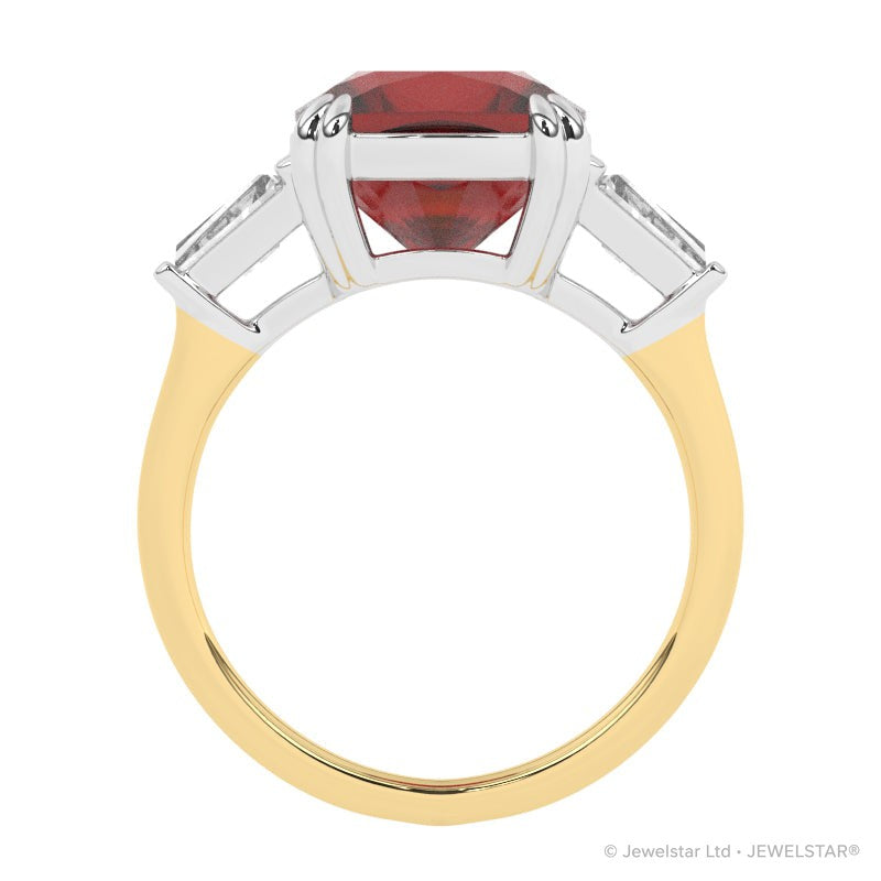 R-83558-RU-Y  Diamond & Ruby Dress Ring
