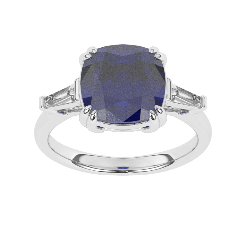 R-83558-SA-W  Diamond & Sapphire Dress Ring