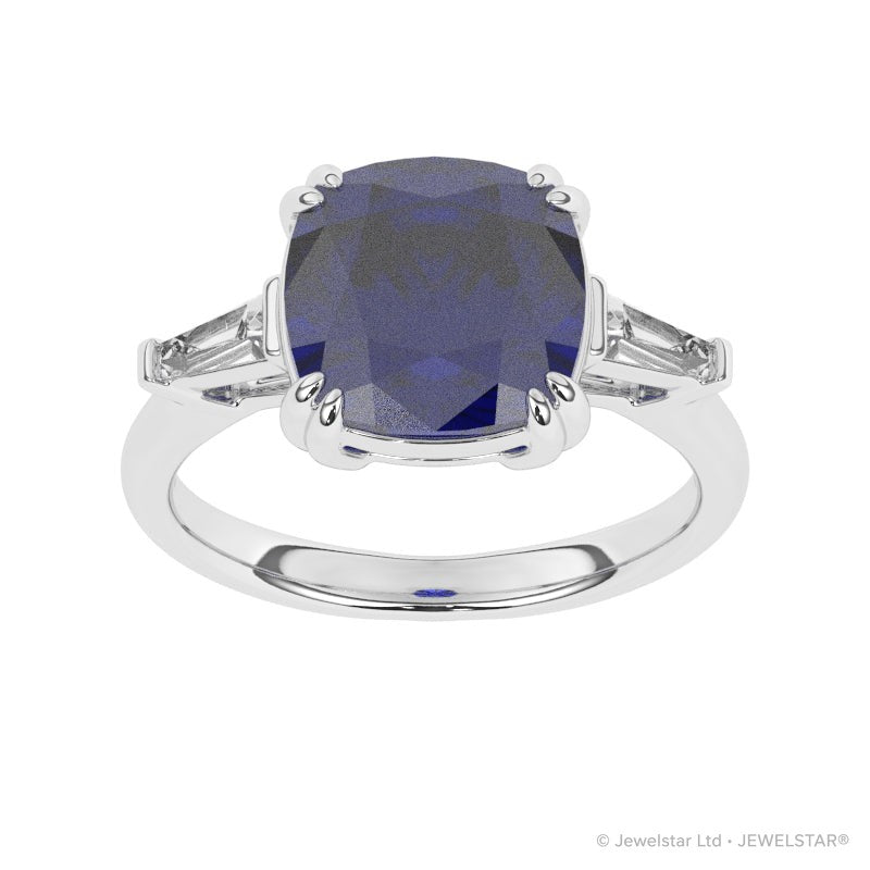 R-83558-SA-W  Diamond & Sapphire Dress Ring