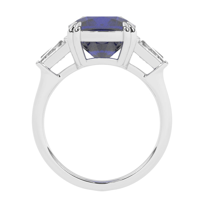 R-83558-SA-W  Diamond & Sapphire Dress Ring