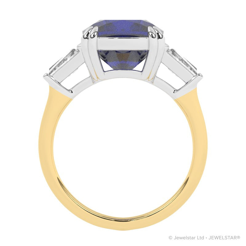 R-83558-SA-Y  Diamond & Sapphire Dress Ring