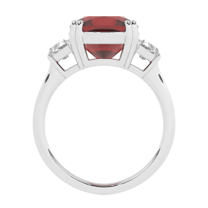R-83559-RU-W  Diamond & Ruby Dress Ring