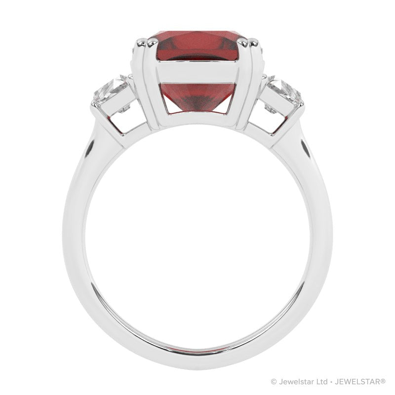 R-83559-RU-W  Diamond & Ruby Dress Ring