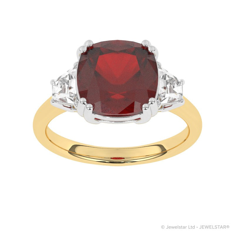 R-83559-RU-Y  Diamond & Ruby Dress Ring