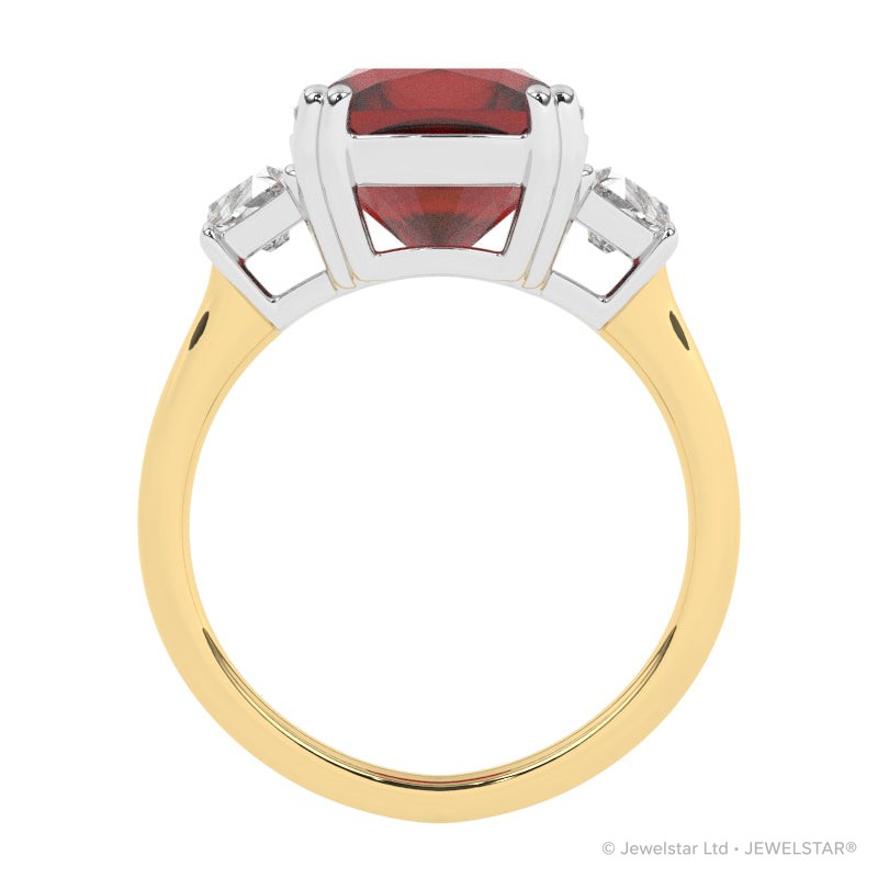 R-83559-RU-Y  Diamond & Ruby Dress Ring