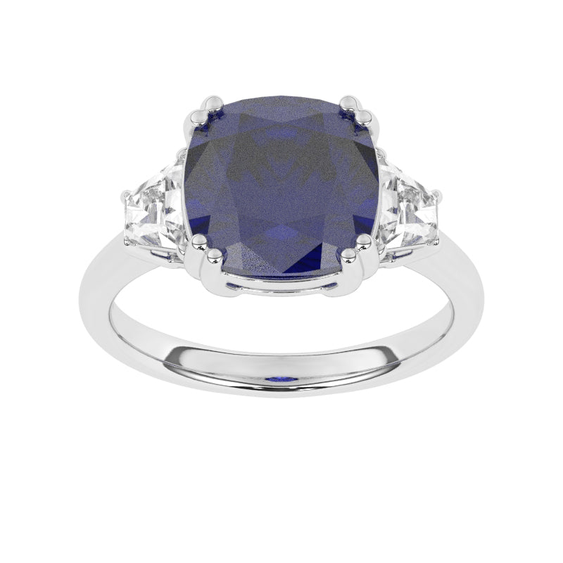 R-83559-SA-W  Diamond & Sapphire Dress Ring