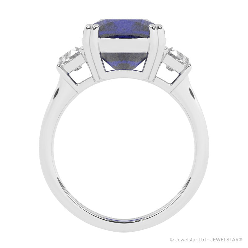 R-83559-SA-W  Diamond & Sapphire Dress Ring
