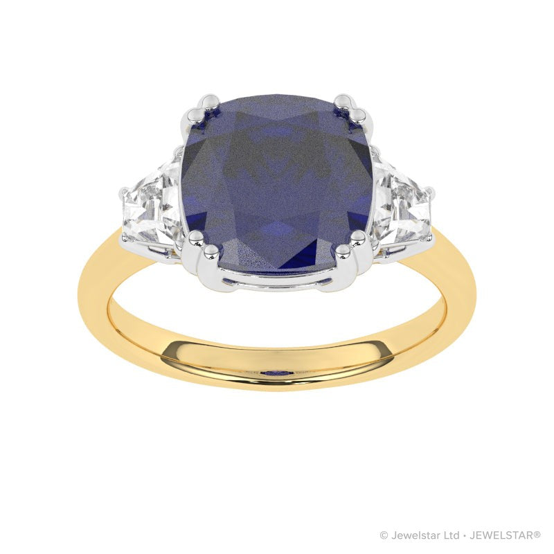 R-83559-SA-Y  Diamond & Sapphire Dress Ring