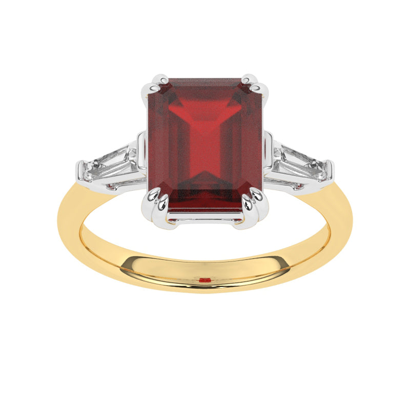 R-84558-RU-Y  Diamond & Ruby Dress Ring