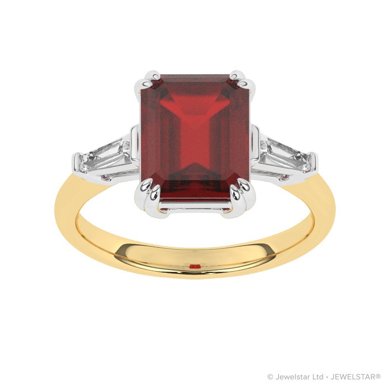 R-84558-RU-Y  Diamond & Ruby Dress Ring