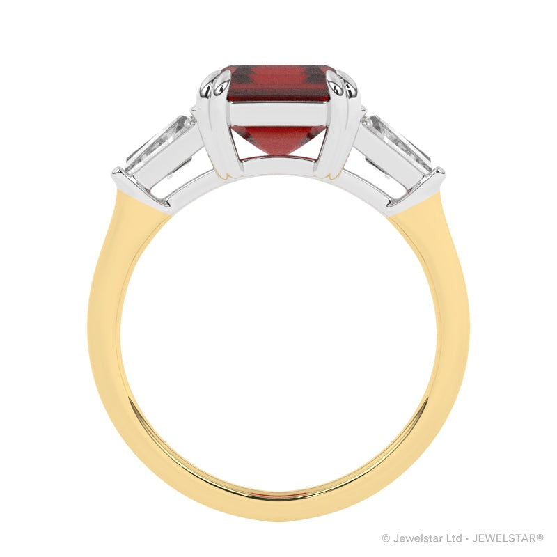 R-84558-RU-Y  Diamond & Ruby Dress Ring