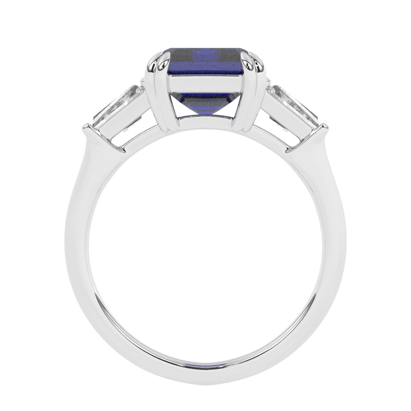 R-84558-SA-W  Diamond & Sapphire Dress Ring